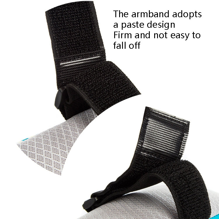 Sports phone arm bag armband with hook-and-loop strap and padded band