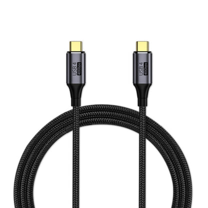 USB-C to USB-C nylon braided cable with two gold-plated USB-C connectors