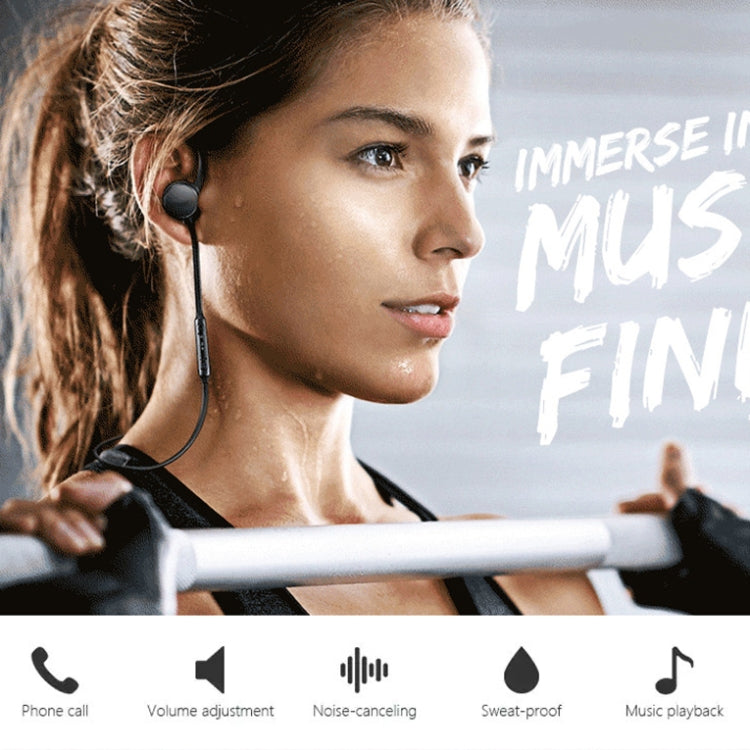 Wired earbuds with in-line remote worn over ear, black cable