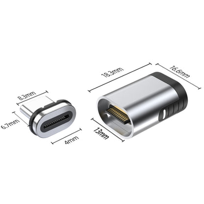 24-pin USB-C magnetic adapter, two Type-C ends shown from different angles