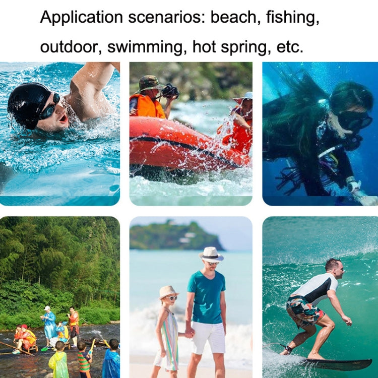 Transparent TPU waterproof mobile phone bag with dustproof seal for swimming