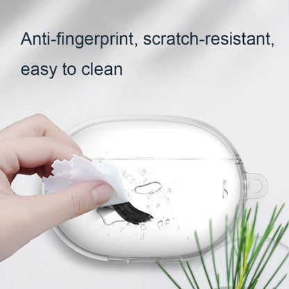 Clear TPU earbuds case cover, water-splash protected surface