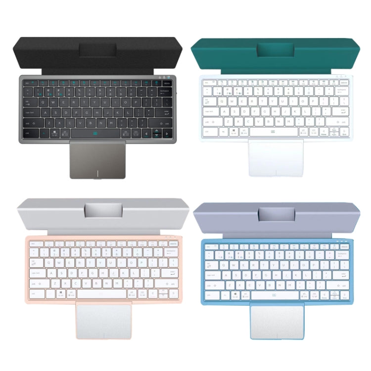 Portable wireless tablet keyboards in multiple colors with hidden touchpads and PU cases