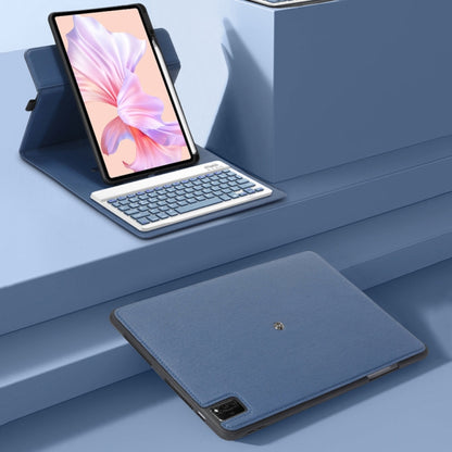 Blue tablet protective cover case with foldable stand for typing viewing