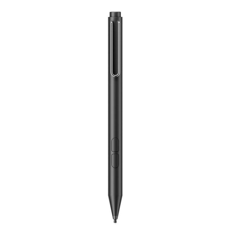 Black electronic stylus pen shown front view with button panel