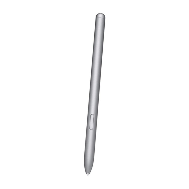 Silver electromagnetic stylus pen for tablets, slim body with side button