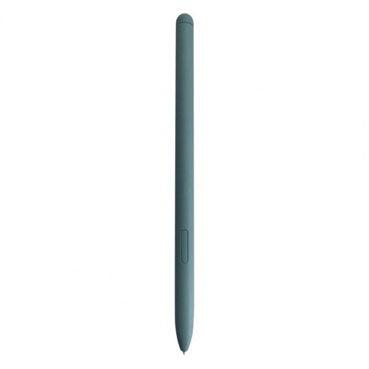 Light blue electromagnetic stylus pen for tablets, slim body with side button