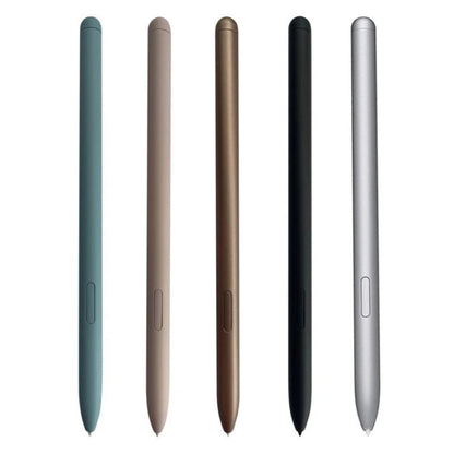 Set of electromagnetic stylus pens in five colors: teal, pink, gold, black, silver