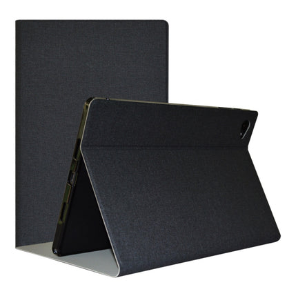Black folding tablet protective case with front cover and kickstand stand