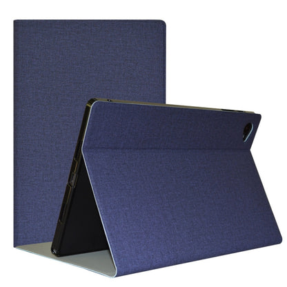 Blue folding tablet protective case with front cover and kickstand stand