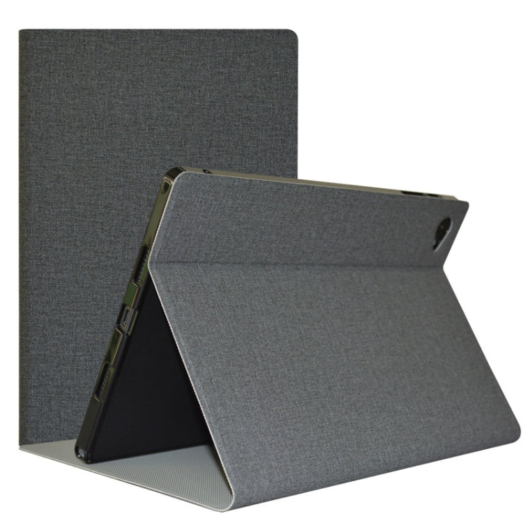 Gray folding tablet protective case with front cover and kickstand stand