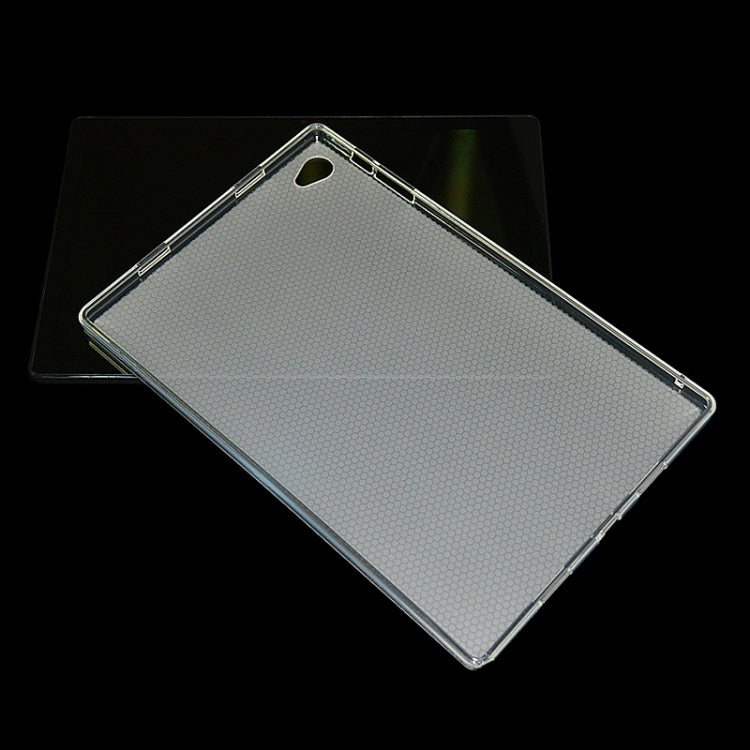 Matte TPU tablet protective cover, slim clear design with camera cutout