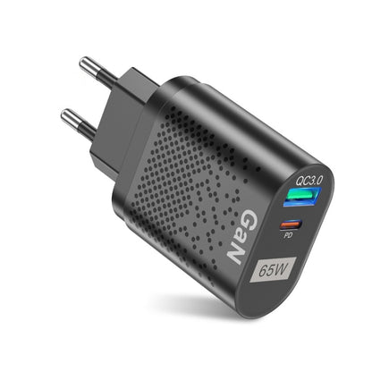 65W GaN Mobile Phone Charger PD Fast Charge Computer Adapter, Black EU Plug, Black UK Plug, Black US Plug, Black AU Plug, Black KR Plug, White EU Plug, White UK Plug, White US Plug, White AU Plug, White KR Plug