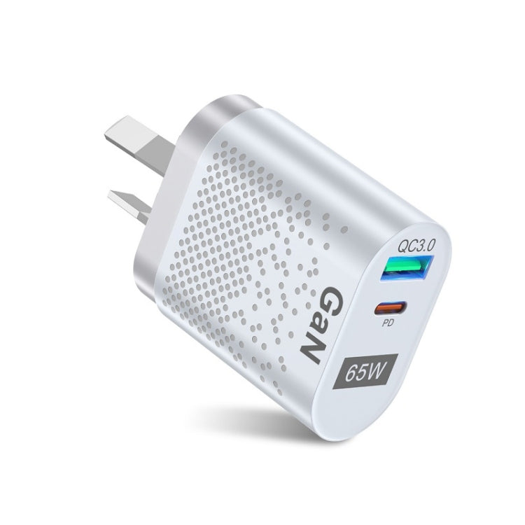 65W GaN Mobile Phone Charger PD Fast Charge Computer Adapter, Black EU Plug, Black UK Plug, Black US Plug, Black AU Plug, Black KR Plug, White EU Plug, White UK Plug, White US Plug, White AU Plug, White KR Plug