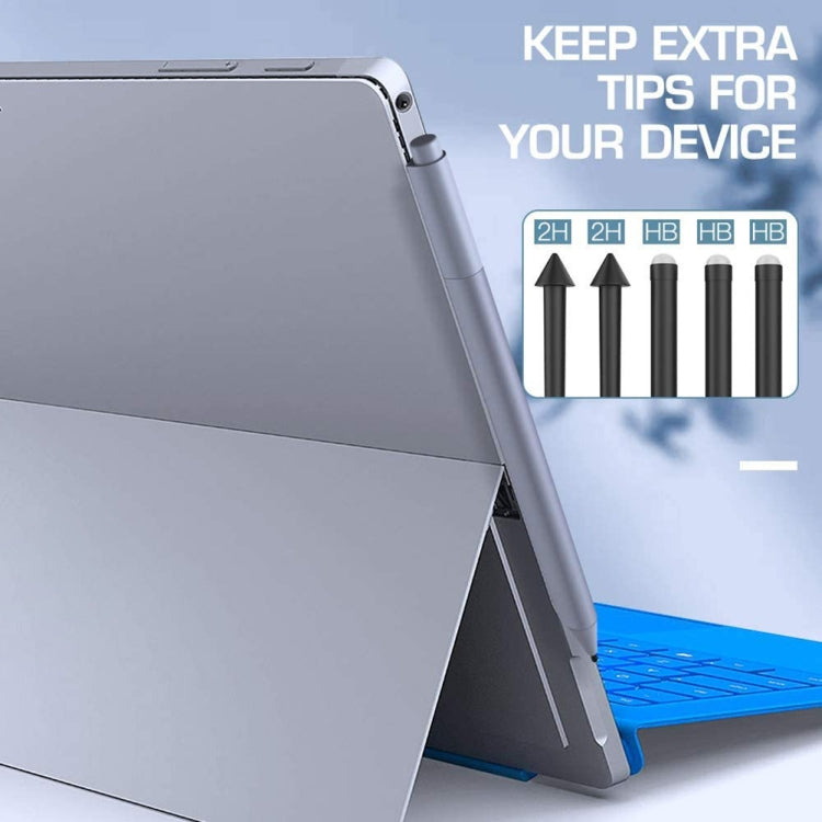 For Microsoft  Surface Pro 4/5/6/7/Book /Pro X 2pcs 2H+3pcs HB  Pen Nib Refill, 2pcs 2H+3pcs HB