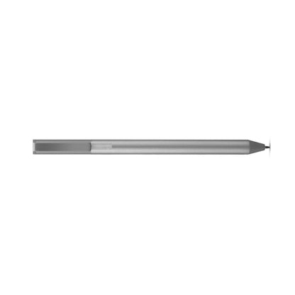 Aluminum stylus pen profile with pointed tip, shown from the side