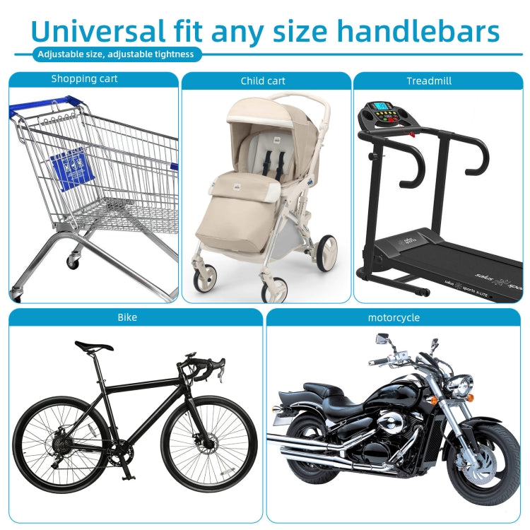 Universal handlebar phone mount base with arm strap attachment for bikes and bikes