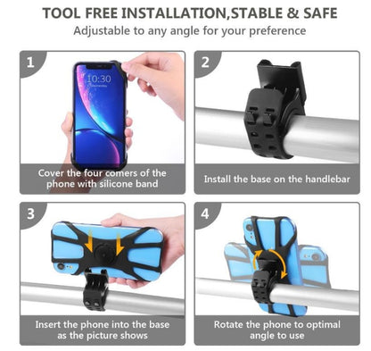 Phone holder arm mount with rotating base for adjustable viewing angle