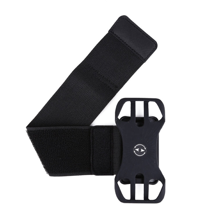 Black wide removable swivel arm wrist strap phone bag, nylon strap with secure clasp