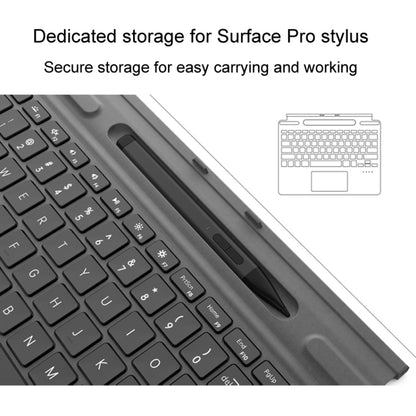 For Microsoft Surface Pro 8 / 9 / 10 / X Bluetooth Keyboard Magnetic Tablet Wireless Touch Backlit Keyboard With Pen Slot, For Microsoft Surface Pro 8 / 9 / 10 / X