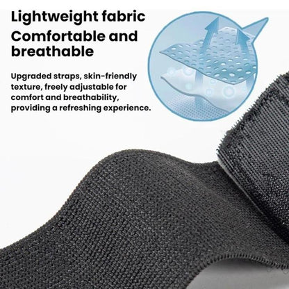Black woven strap fabric for the wrist or arm mounted phone holder