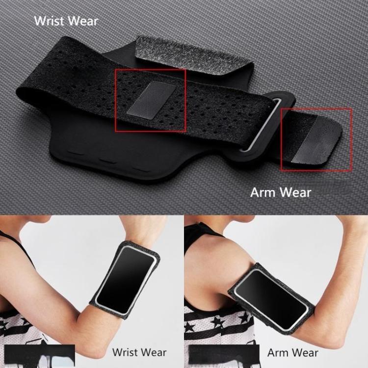 ZQK Touchscreen Armband for Running Phone Holder Breathable & Stretchable for Secure Fit, Large Black, Small Black, Large Dark Gray, Small Dark Gray, Large Fluorescent, Small Fluorescent