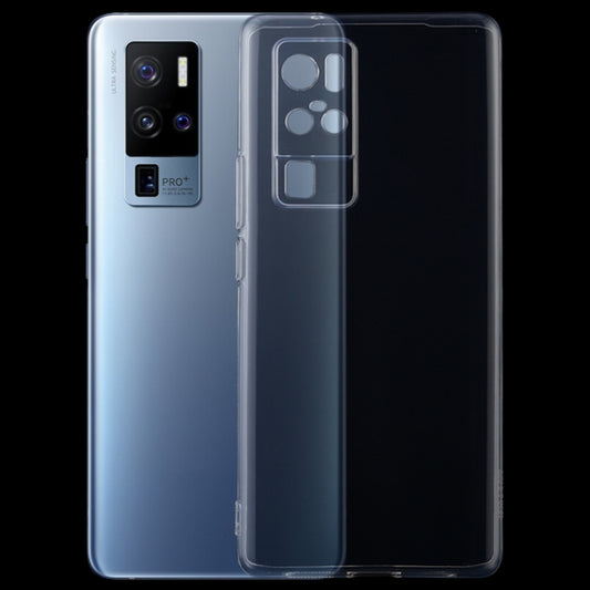 Transparent TPU phone case for Vivo X50 Pro+ with camera and flash cutouts