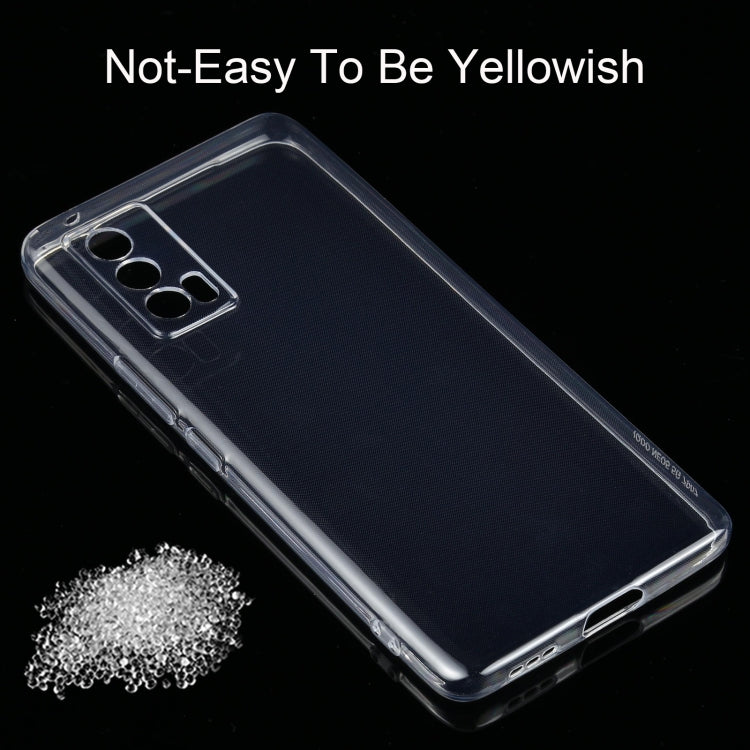 Clear TPU phone case with camera cutout and bottom charging port opening