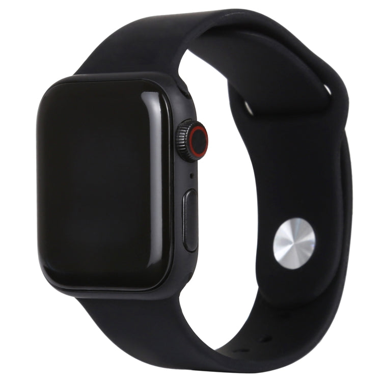 Apple Watch Series 6 dummy display watch with black silicone strap and black screen
