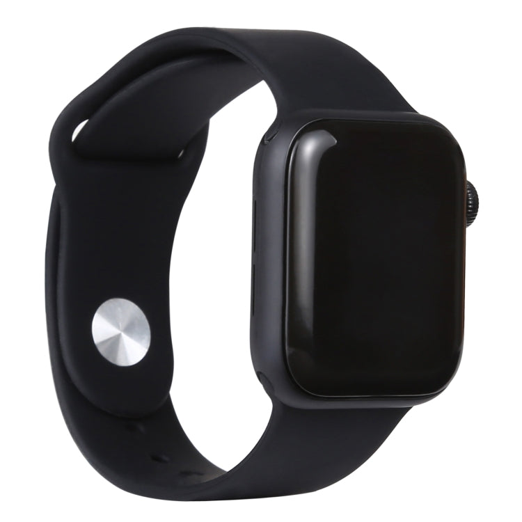 Apple Watch Series 6 dummy display watch with black silicone strap and dark screen