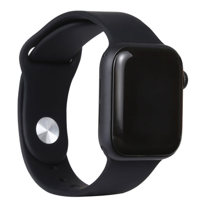 Apple Watch Series 6 dummy display watch with black silicone strap and dark screen