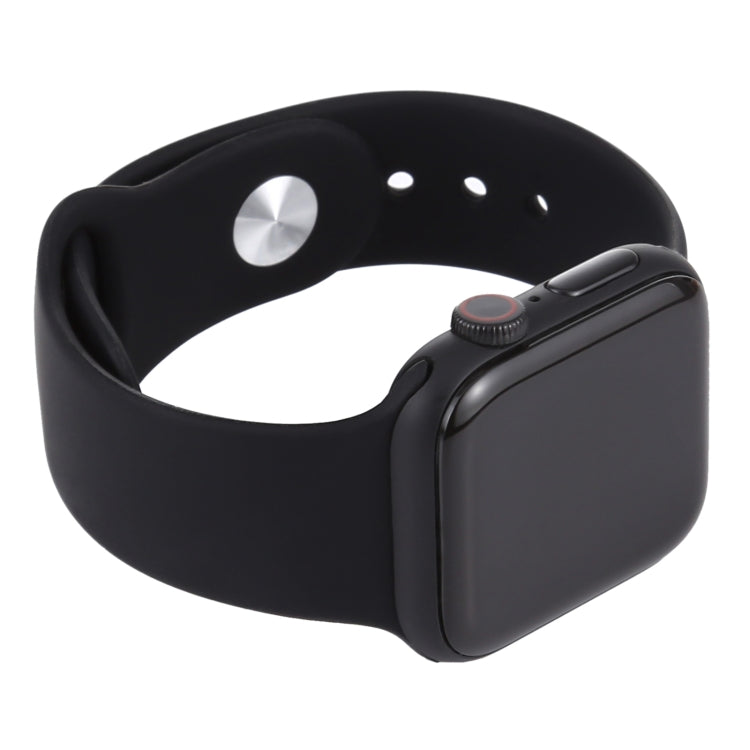 Apple Watch Series 6 dummy display watch with black silicone strap and dark screen