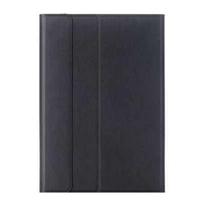 Black folio tablet case with textured back panel and folded cover