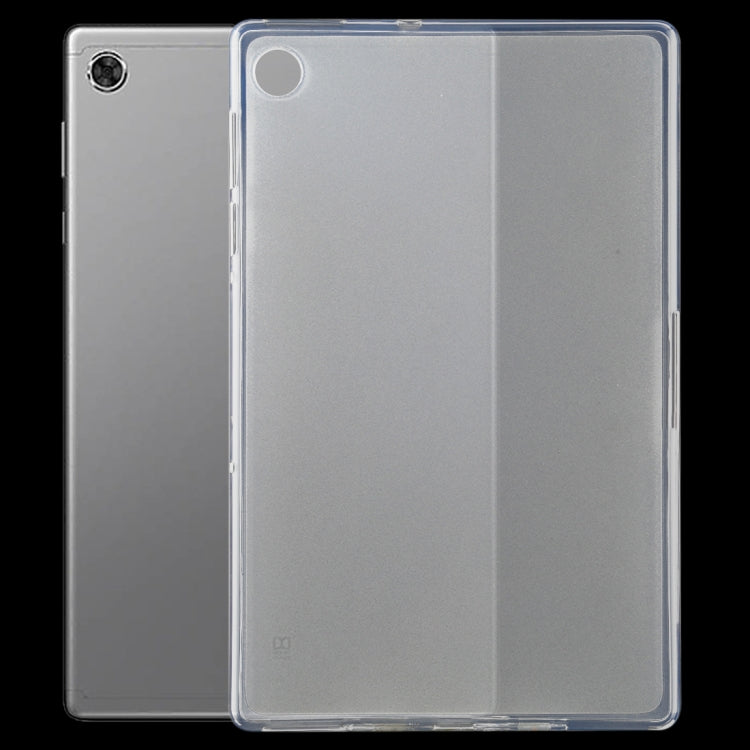 Clear TPU tablet case with frosted back and glossy frame for Lenovo Tab M10 Plus