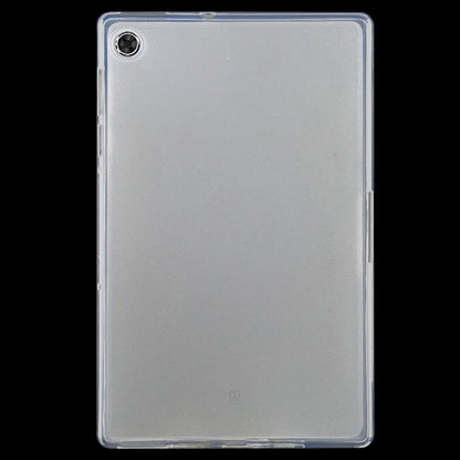 Clear TPU tablet case for Lenovo Tab M10 Plus with frosted back and camera cutout