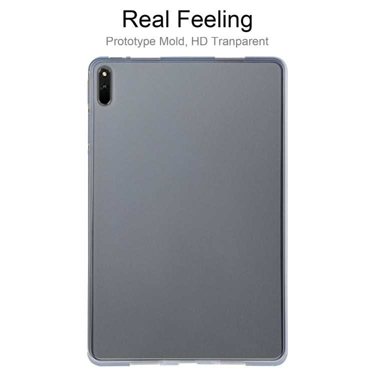 Huawei MatePad 11 transparent TPU case with frosted finish and camera cutout