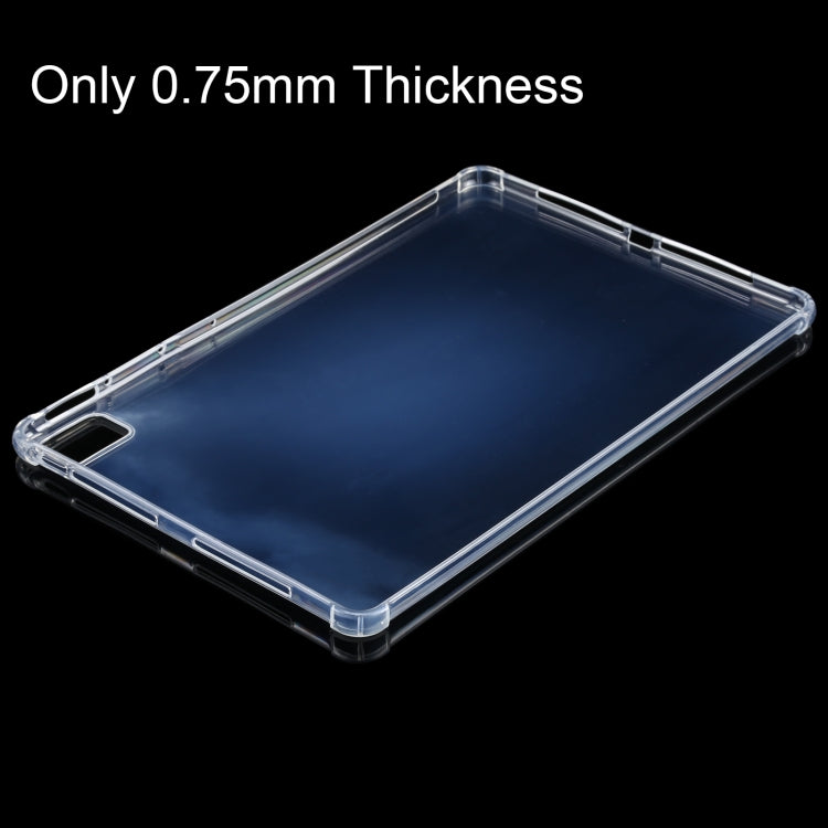Clear TPU tablet bumper case with thin profile and corner protection