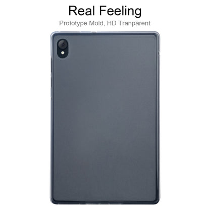 TPU tablet case with frosted back panel and camera cutout, slim glossy frame