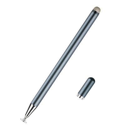Cosmic grey magnetic stylus pen with fiber tip and small spare cap piece