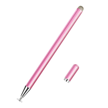 Rose gold magnetic stylus pen with fiber tip and small spare cap piece