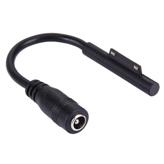 Black 5.5x2.5mm 6-pin magnetic power adapter cable with barrel DC connector