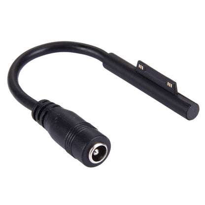 Black DC power cable with 6-pin magnetic connector and round barrel plug