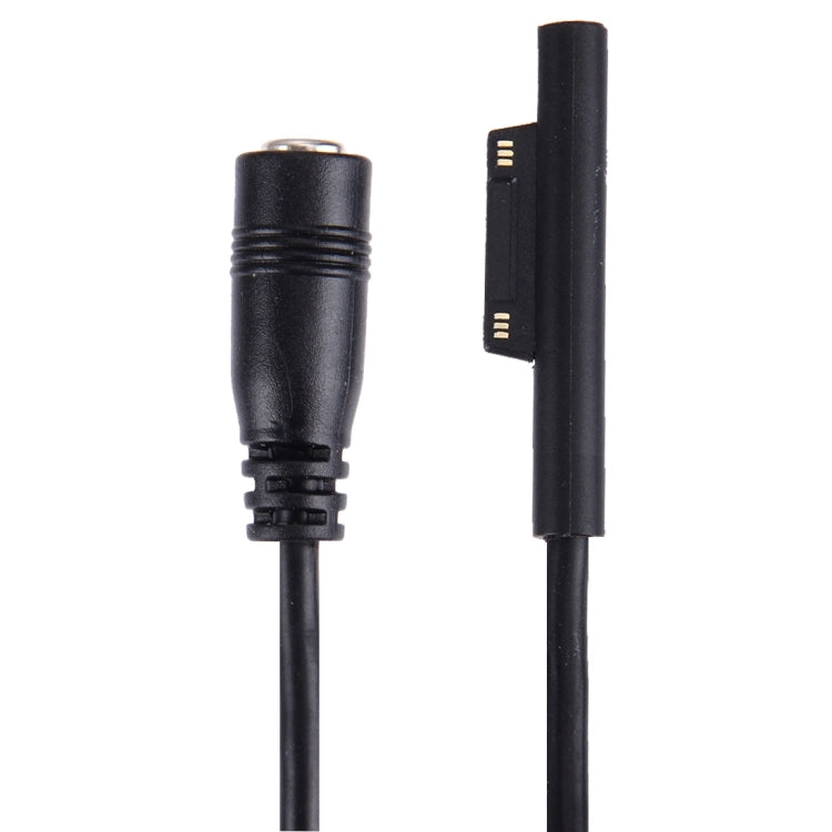 Black DC barrel plug and 6-pin magnetic end on power adapter cable