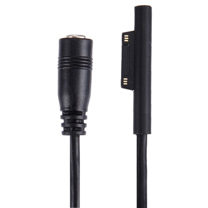 Black DC barrel plug and 6-pin magnetic end on power adapter cable