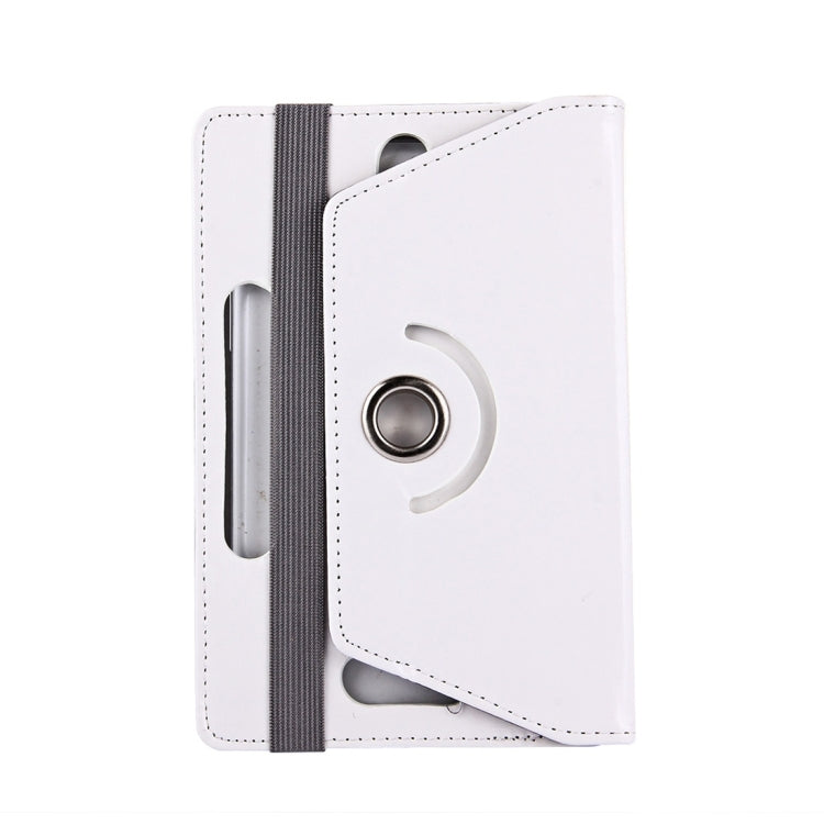 9-inch tablet folio case, white with camera cutout and hand strap holder