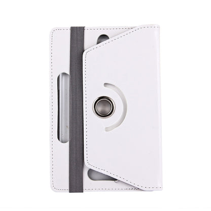 9-inch tablet folio case, white with camera cutout and hand strap holder