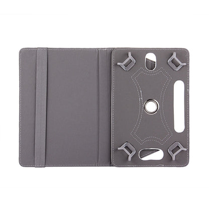 9-inch tablet folio case, dark gray leather-look with open front and inner slots