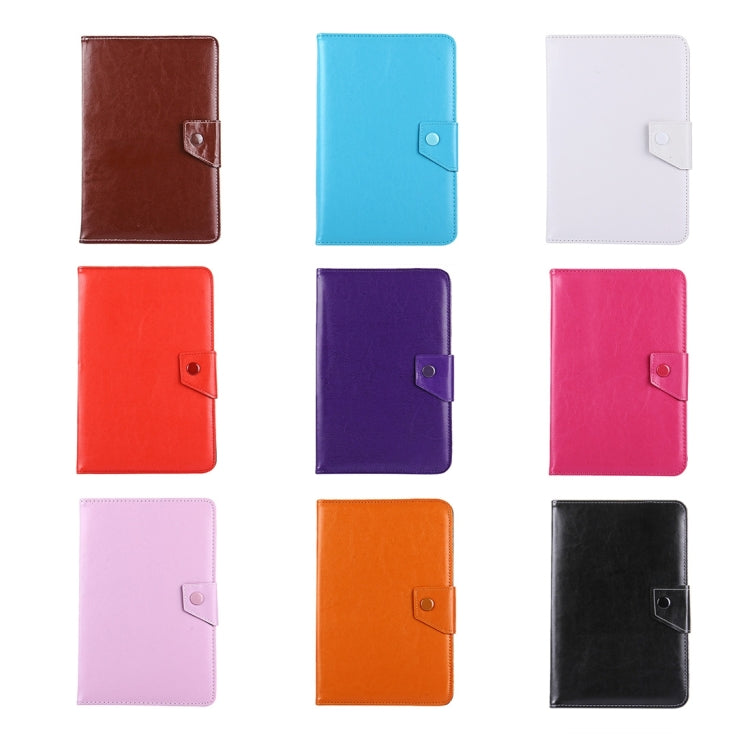 10-inch tablet leather cases in assorted colors with snap-strap folio cover
