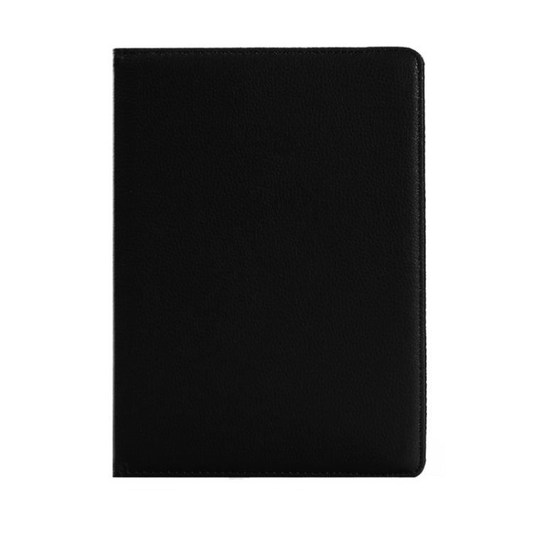 Black leather-look folio tablet case cover with smooth front panel for 10.1-inch tablet