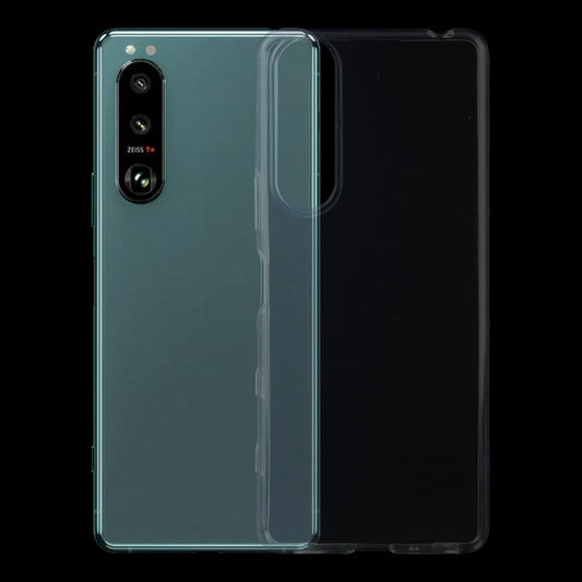 Transparent TPU phone case with camera cutout for Xperia 5 III